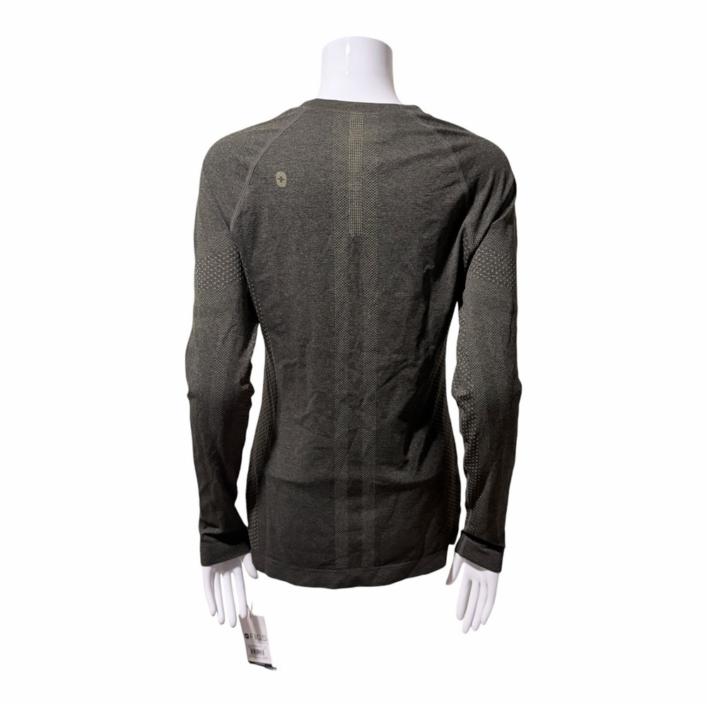 NEW Figs Salta Seamless Long Sleeve Underscrub Size Medium Moss - Picture 5 of 8